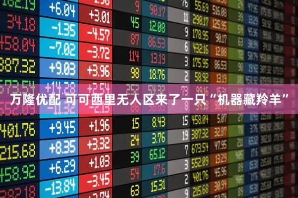 万隆优配 可可西里无人区来了一只“机器藏羚羊”