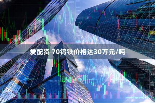 爱配资 70钨铁价格达30万元/吨